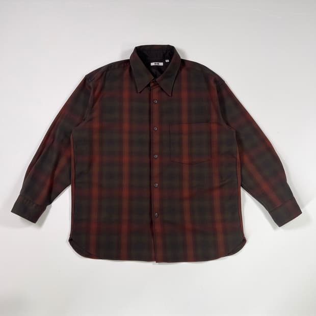 유니클로 U 체크 셔츠