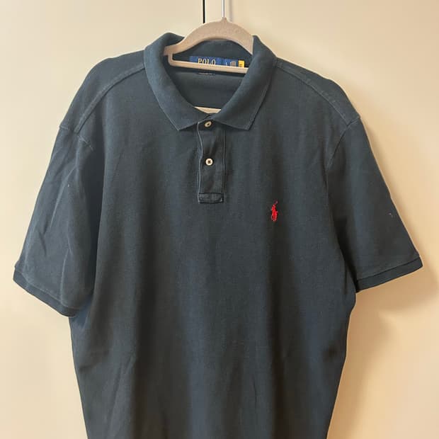 폴로 랄프로렌 블랙 반팔 카라티