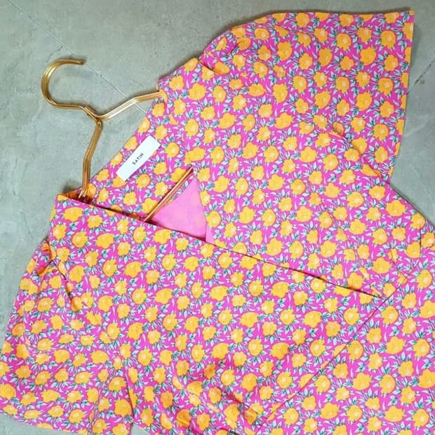 샤틴 플라워 원피스. 55