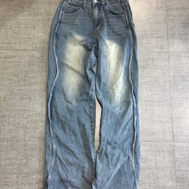 일본 Dazy 올드스쿨스트릿아메카지 워시드 데님팬츠