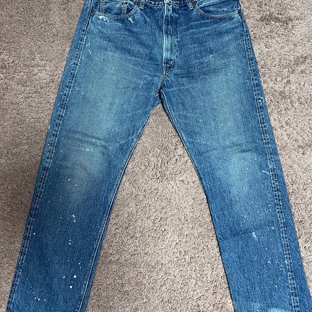 오어슬로우 데미지 데님 팬츠