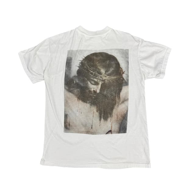 빈티지 90s Jesus Crown  지저스 가시관 티셔츠