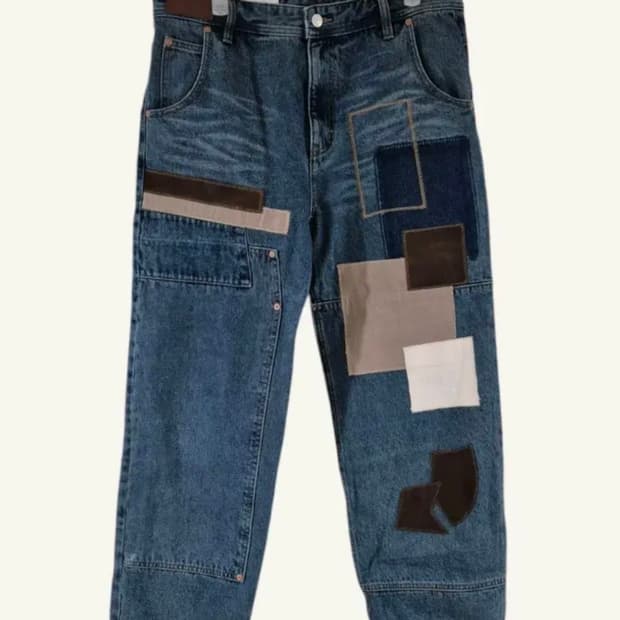 [33]앤더슨벨 보헤미안 와이드 데님 청바지