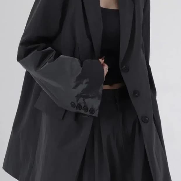 트리밍버드 Glow Suit Jacket [ Blue Gray ]