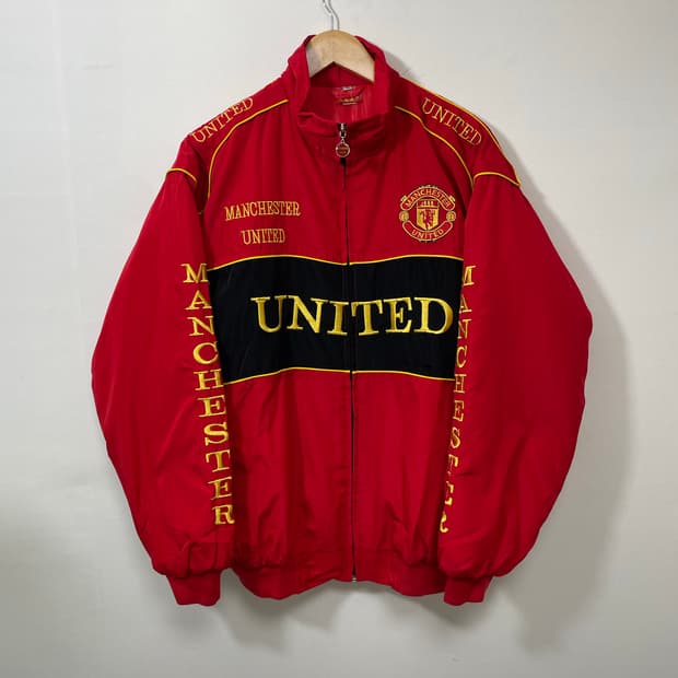 맨체스터유나이티드 자수 레이싱 자켓 XL - J10