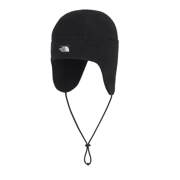 노스페이스 플리스 이어머프 비니 블랙