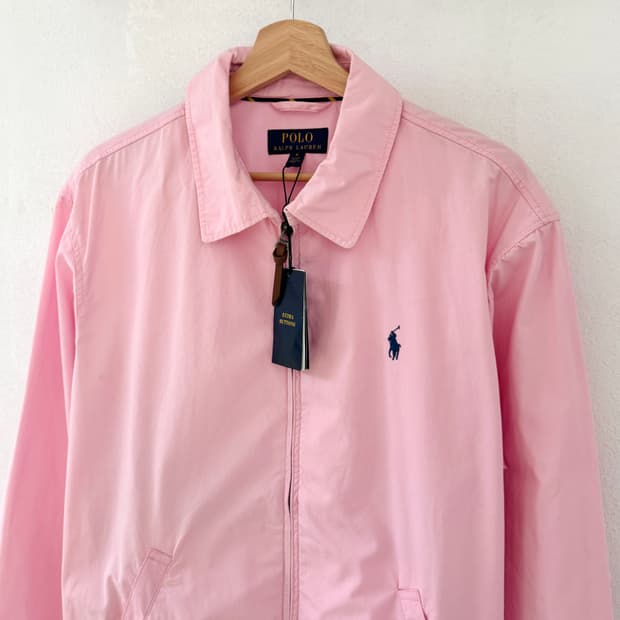 새상품) 폴로 연핑크 베이포트 스윙톱 자켓