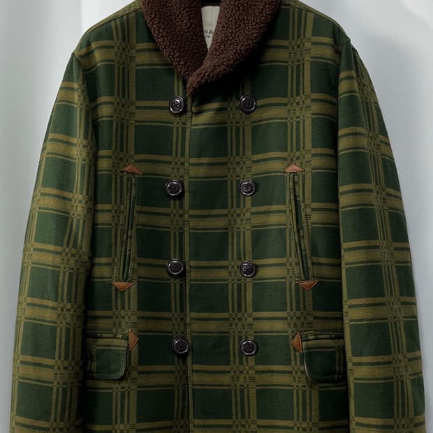 폴로 랄프로렌 시어링 프로그 플레이드 브리티쉬 밀리터리 헌팅자켓