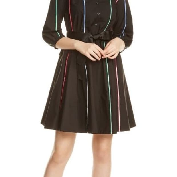 Maje 마쥬 멀티컬러 라인 벨트 원피스 1사이즈