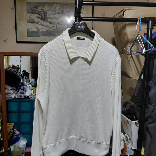 [알레그리]테리 카라 맨투맨 M(100~105)사이즈