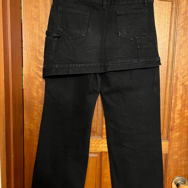 [31] 앤더슨벨 스커트 랩 팬츠 블랙