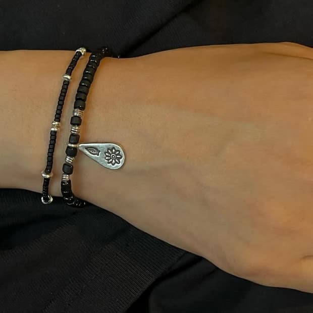 에스닉 카렌실버 팔찌