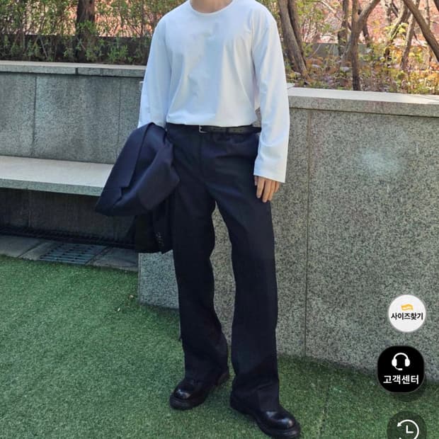 메르고 스쿱넥 롱슬리브 티셔츠 화이트