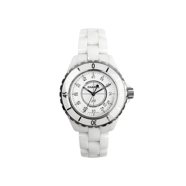 샤넬 J12 화이트 세라믹 33mm 다이아 12P H1628