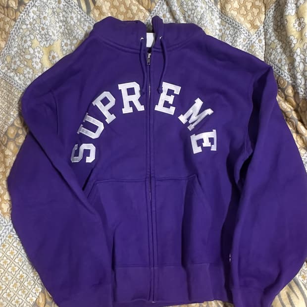 슈프림×챔피언 후드짚업 s