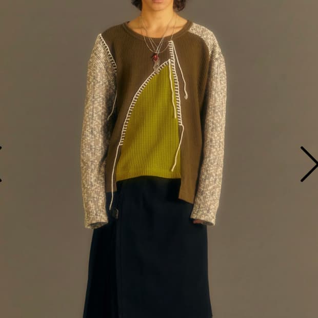 앤더슨벨 차트레 크루넥 스웨터 니트