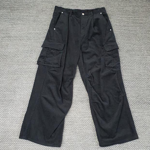 수아레 골덴 카고 와이드 팬츠 남자34