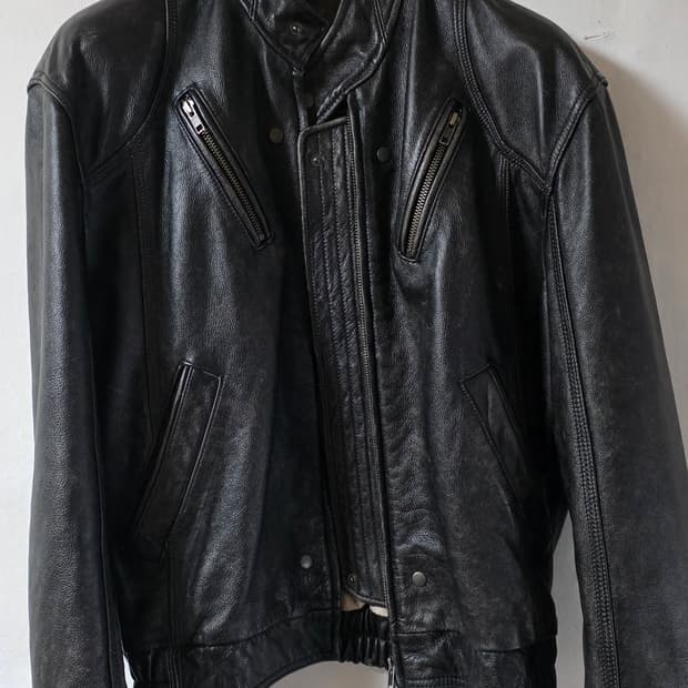 엘무드 스모커 카우하이드 리얼 레더자켓 46