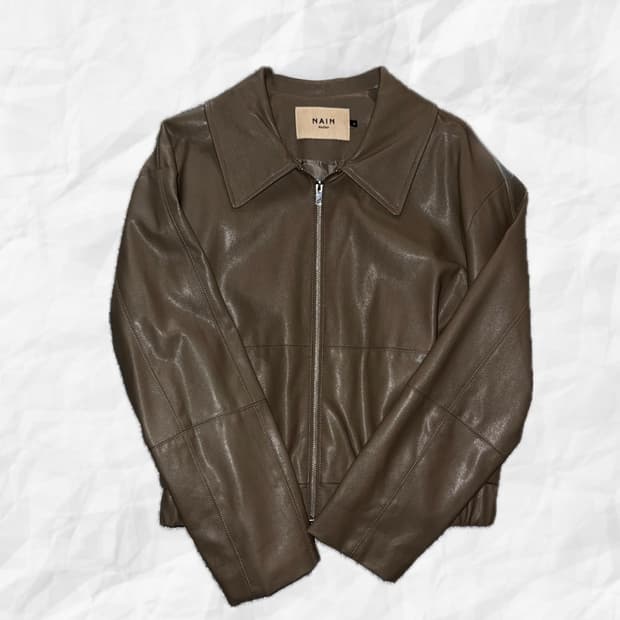 갈색 레더자켓