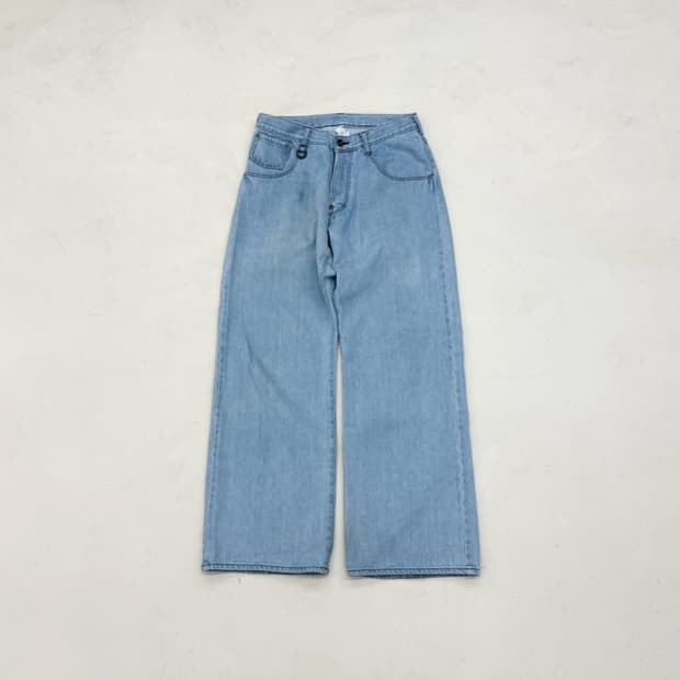 소시오츠키 링 패치 데님 팬츠