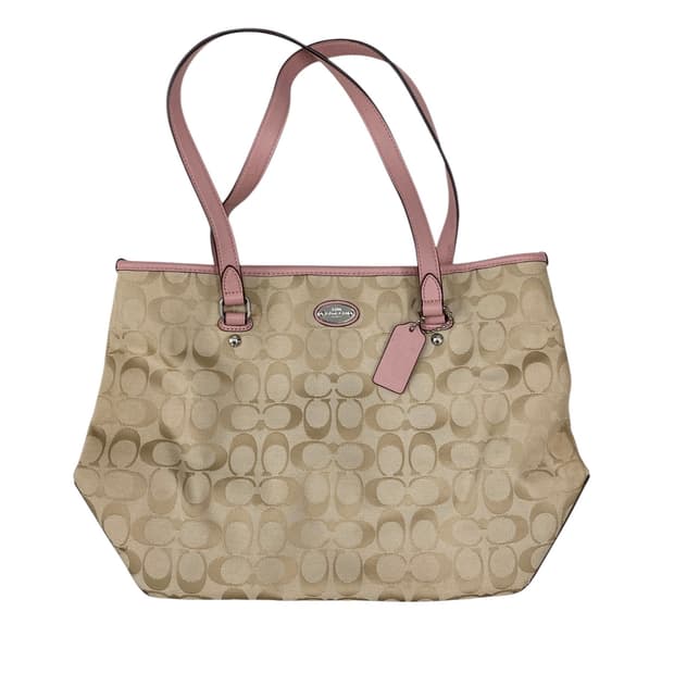 코치 y2k 딸기우유맛 쇼퍼백