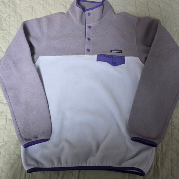 [W/L] 빈티지 파타고니아 신칠라 플리스 스냅 풀오버 퍼플