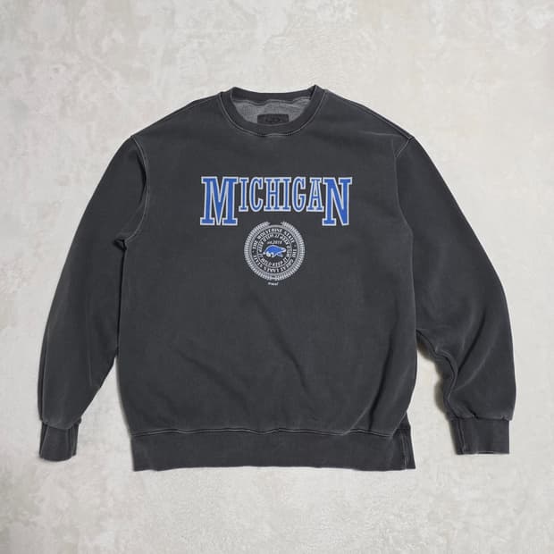 (XL)트래블 피그먼트 미시간 맨투맨