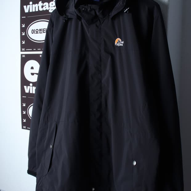 (2XL-3XL) 로우알파인 집업 바람막이 점퍼자켓 블랙-H34112