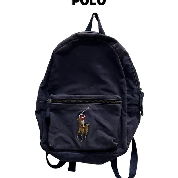 폴로 랄프로렌 올드스쿨 캔버스 빅포니 백팩
