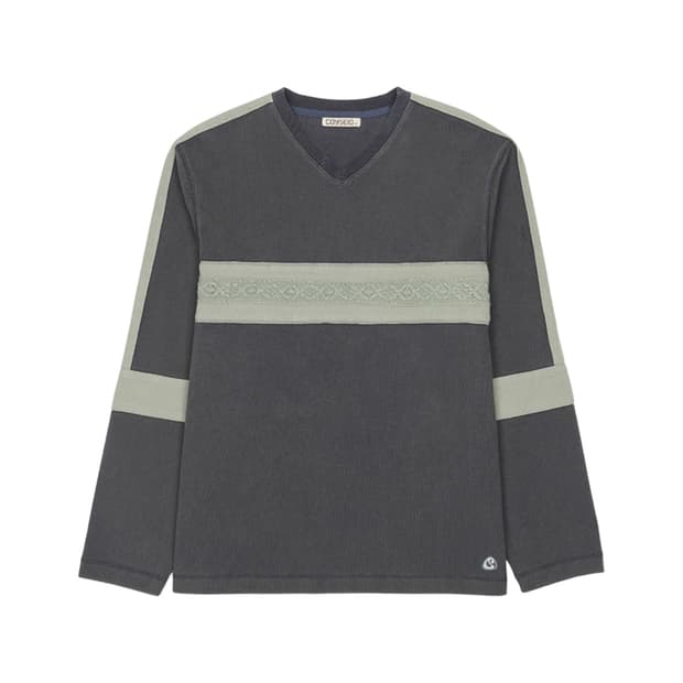 코이세이오 LACE PK LONG SLEEVE - NAVY