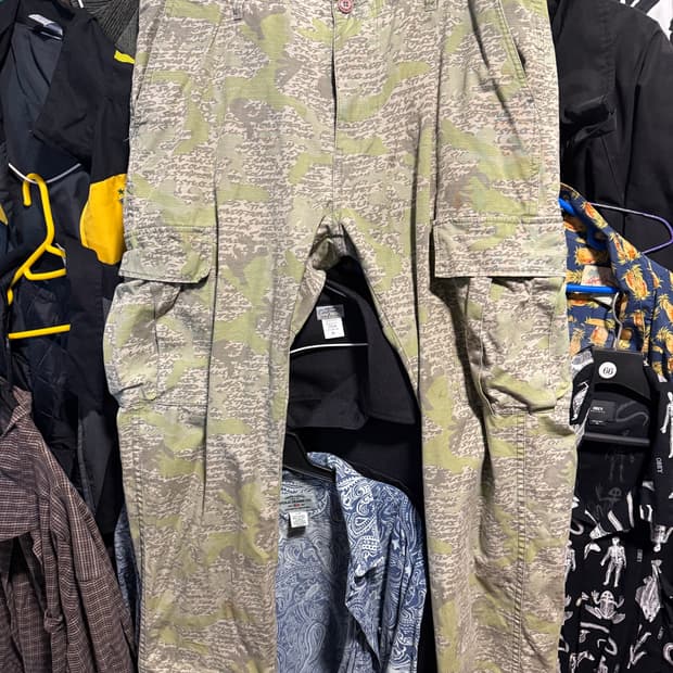 올드스투시 카모 카고팬츠 38인치