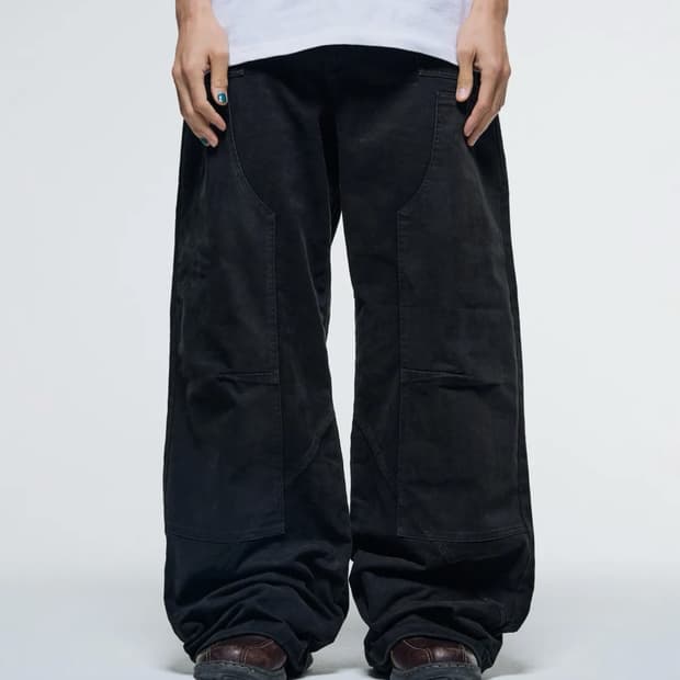더콜디스트모먼트 TCM carpenter pants (black) s
