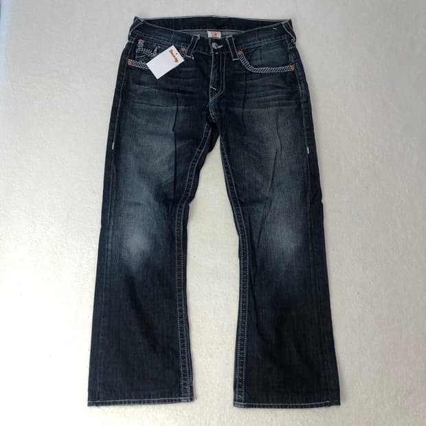 트루릴리전 부츠컷 데님팬츠 