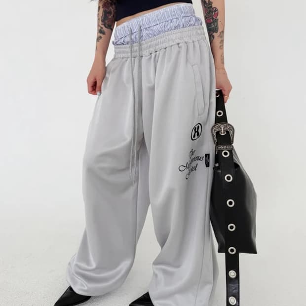 더미스테리어스호텔 레이어드 져지팬츠 LAYERED JERSEY PT