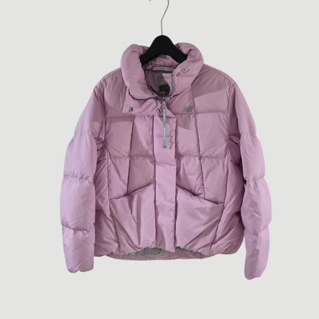 뉴발란스 여자 오리털 숏패딩