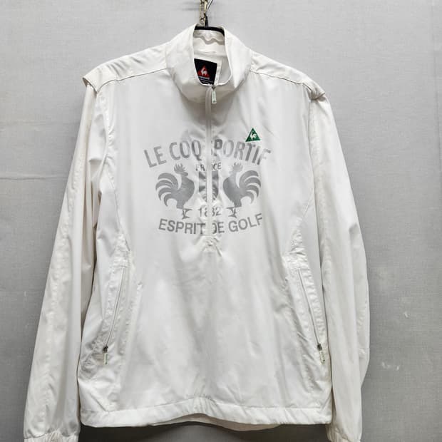 르꼬끄골프 빅로고 스트링/사이드지퍼 아노락 바람막이 L(XL)