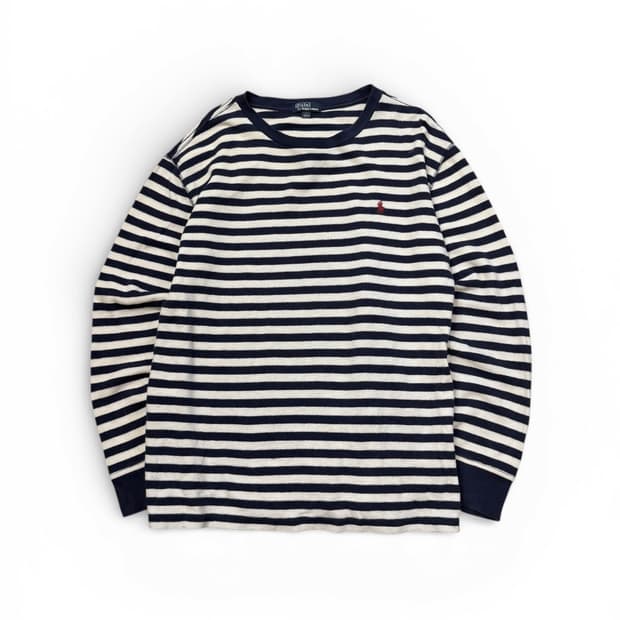 폴로 랄프로렌 와플 스트라이프 티셔츠