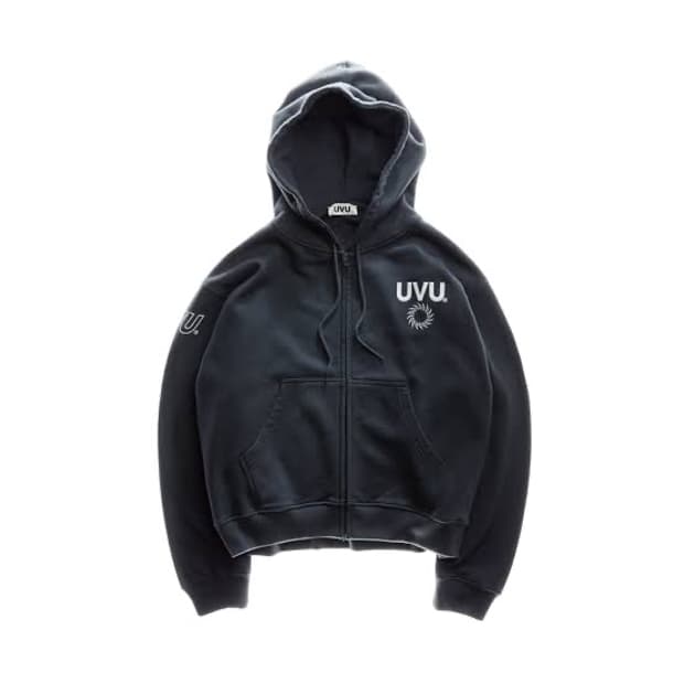 UVU Paris 25 Zipped Hoodie Ink Blue | 후루츠패밀리