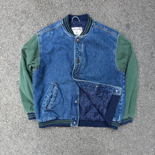 베이스볼 자켓 그린