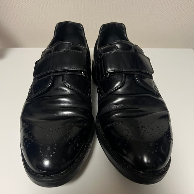 프라다 래더 벨크로 구두 구둥화