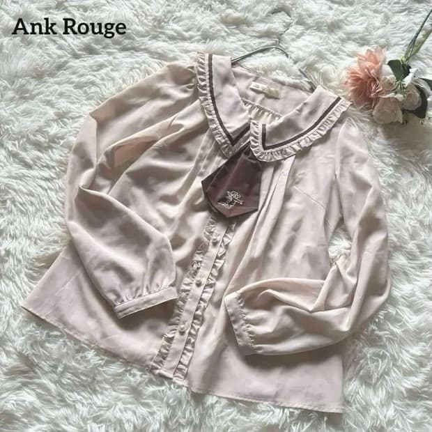 앙크루즈 딸기우유 블라우스 히메갸루 라떼갸루