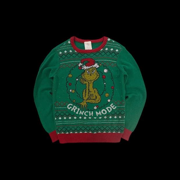 그린치 크리스마스 니트