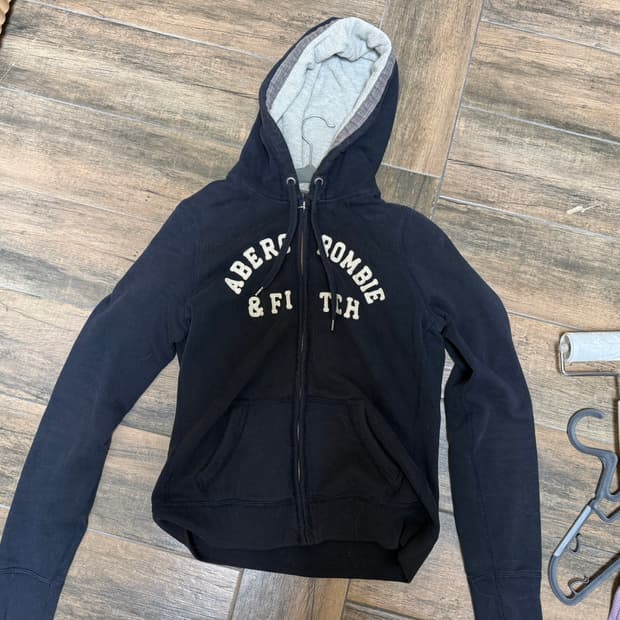 아베크롬비 네이비 후드집업 L