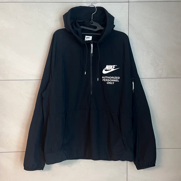 [XL] 나이키 NSW 우븐 언라인드 아노락 바람막이 블랙