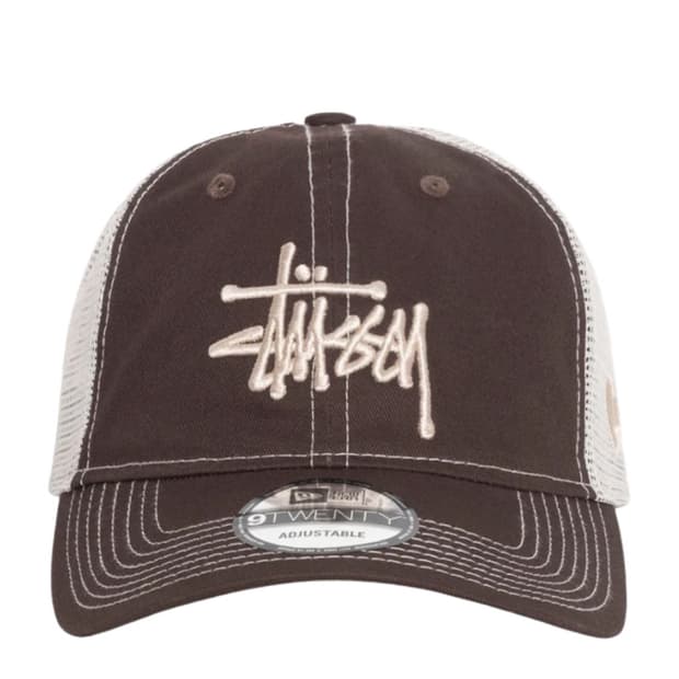 스투시 뉴에라 9Twenty 베이직 트러커 브라운