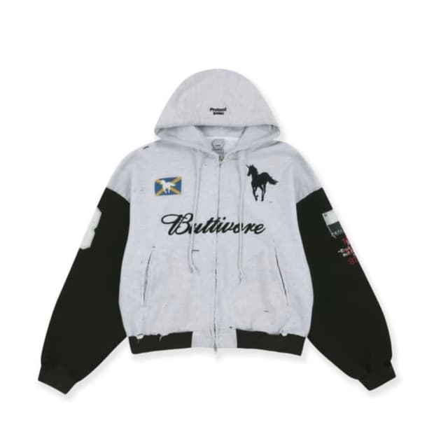 프로토콜 인덱스 버터보어 집 후드 화이트멜란지