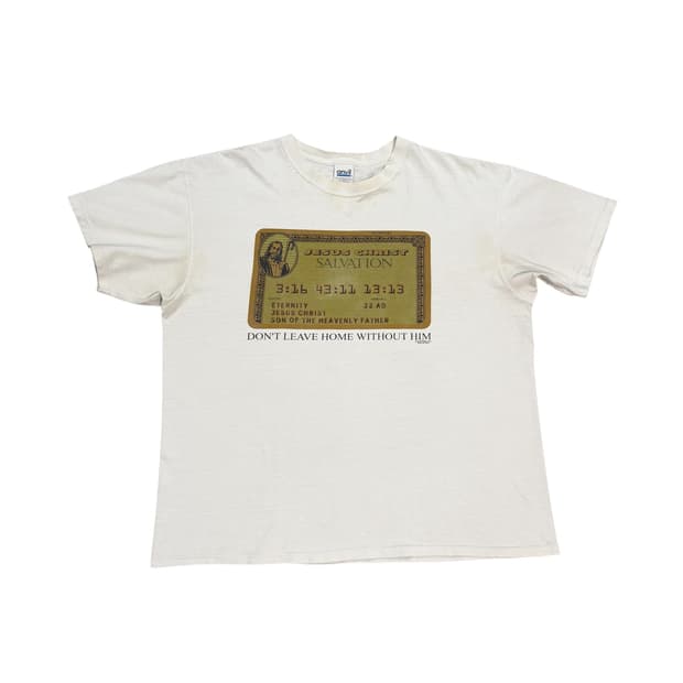 빈티지 Jesus Amex Card Parody 지저스 패러디 티셔츠