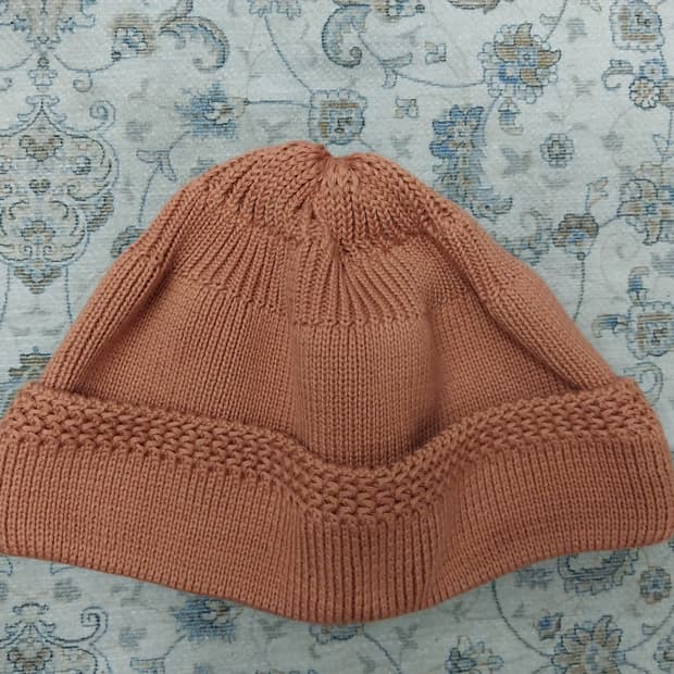 (새상품) 라모랭 로고X는 버젼 살구색  숏비니 2사이즈