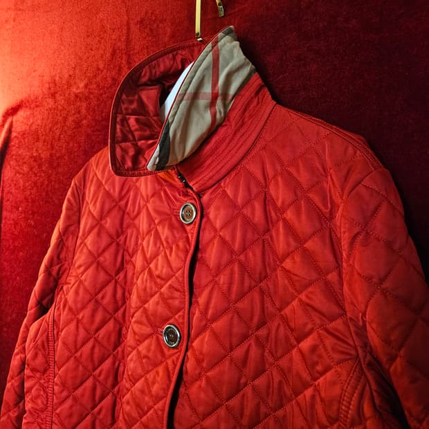 버버리(Burberry) 레귤러핏 카라넥 퀄팅 자켓 XL size