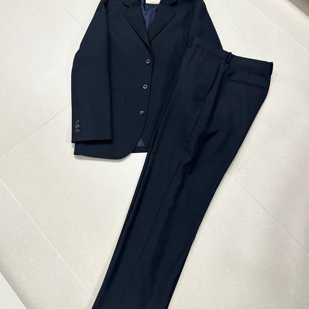 포터리 울 스포츠 셋업 2/4 네이비